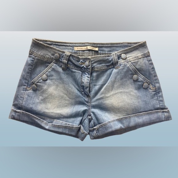 Bianco Pants - Bianco Shorts, Size 27, Denim w/Cuffs, 10.5” Long, 3” Inseam Pockets Vintage